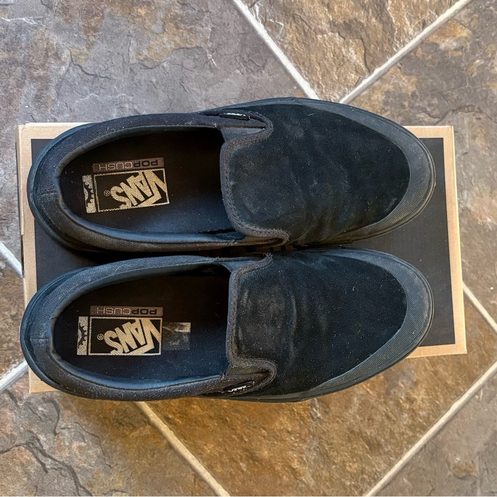 Vans Men's Black Slip-On Shoes